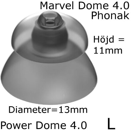  Power Dome 4.0 L 10-Pack Marvel SDS 4.0 - Phonak 054-0822