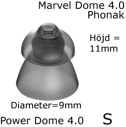  Power Dome 4.0 S 10-Pack Marvel SDS 4.0 - Phonak 054-0820