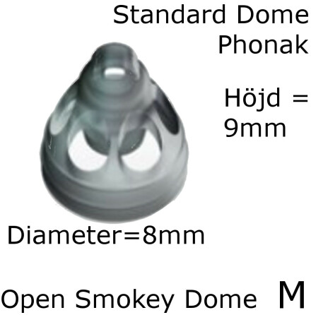 Open Smokey Dome M 10-Pack - Phonak 054-1988